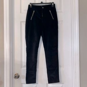 Women’s Hollister black velvet jeans pants, Small, Ultra High Rise